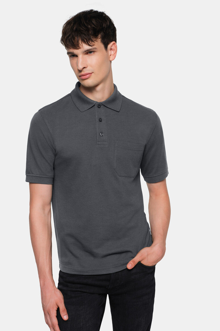 HAKRO Pocket-Poloshirt MIKRALINAR® - Anthrazit - 6