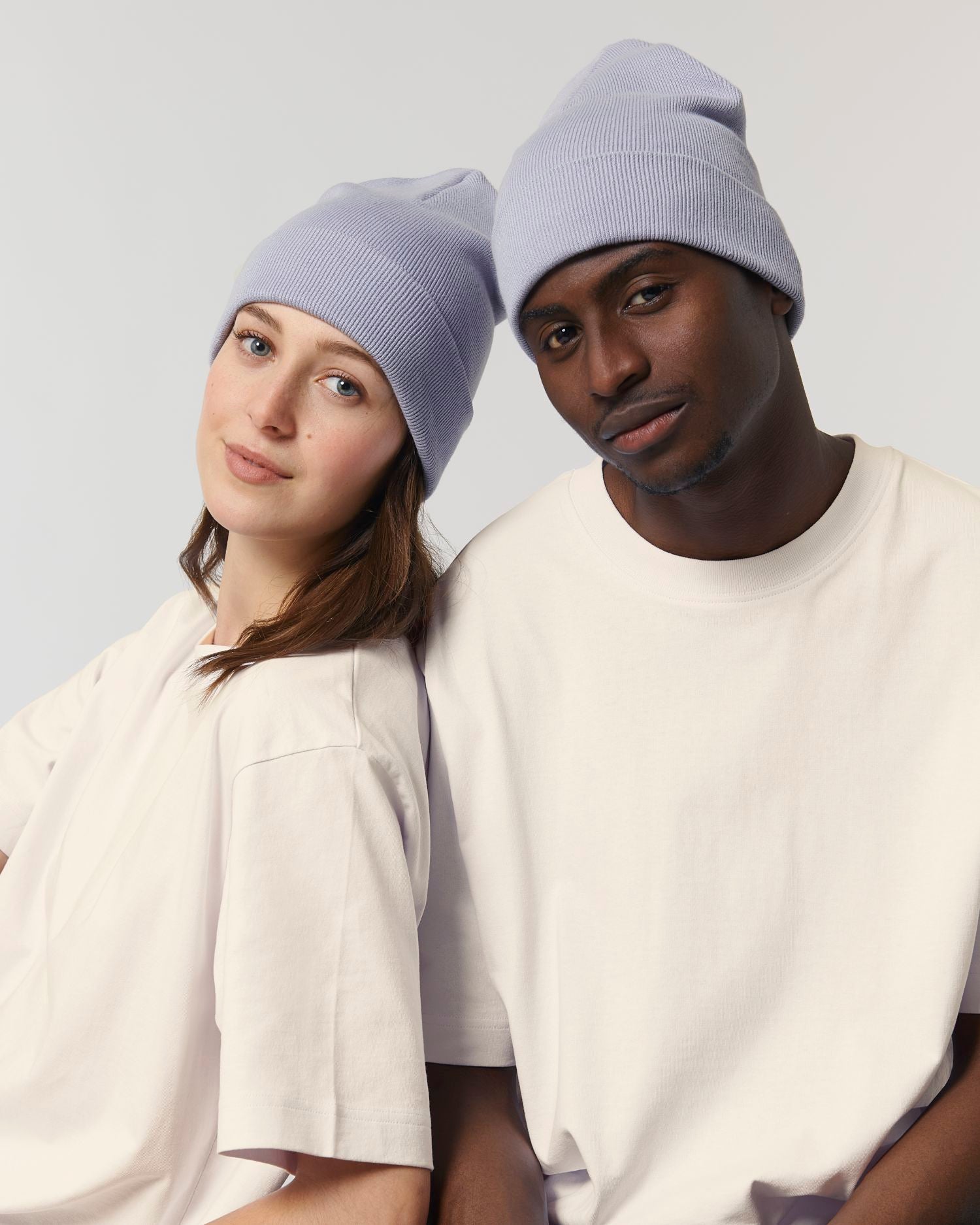 Rib Beanie - Lavender - Vorderseite 