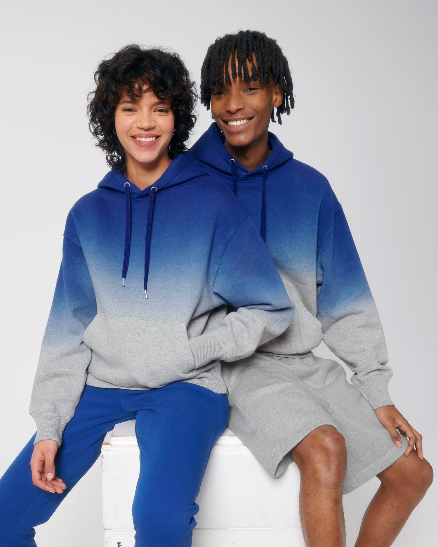 Slammer Dip Dye - Dip Dye Worker Blue/Heather Grey - Vorderseite 