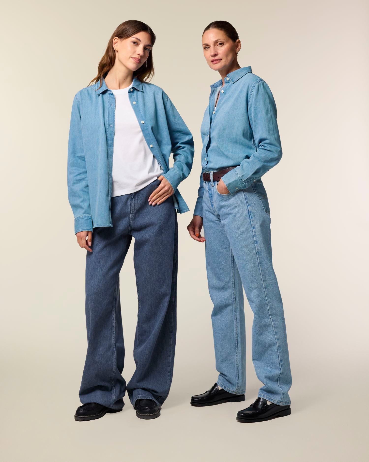 Stella Denim Shirt - Light Wash - Vorderseite 