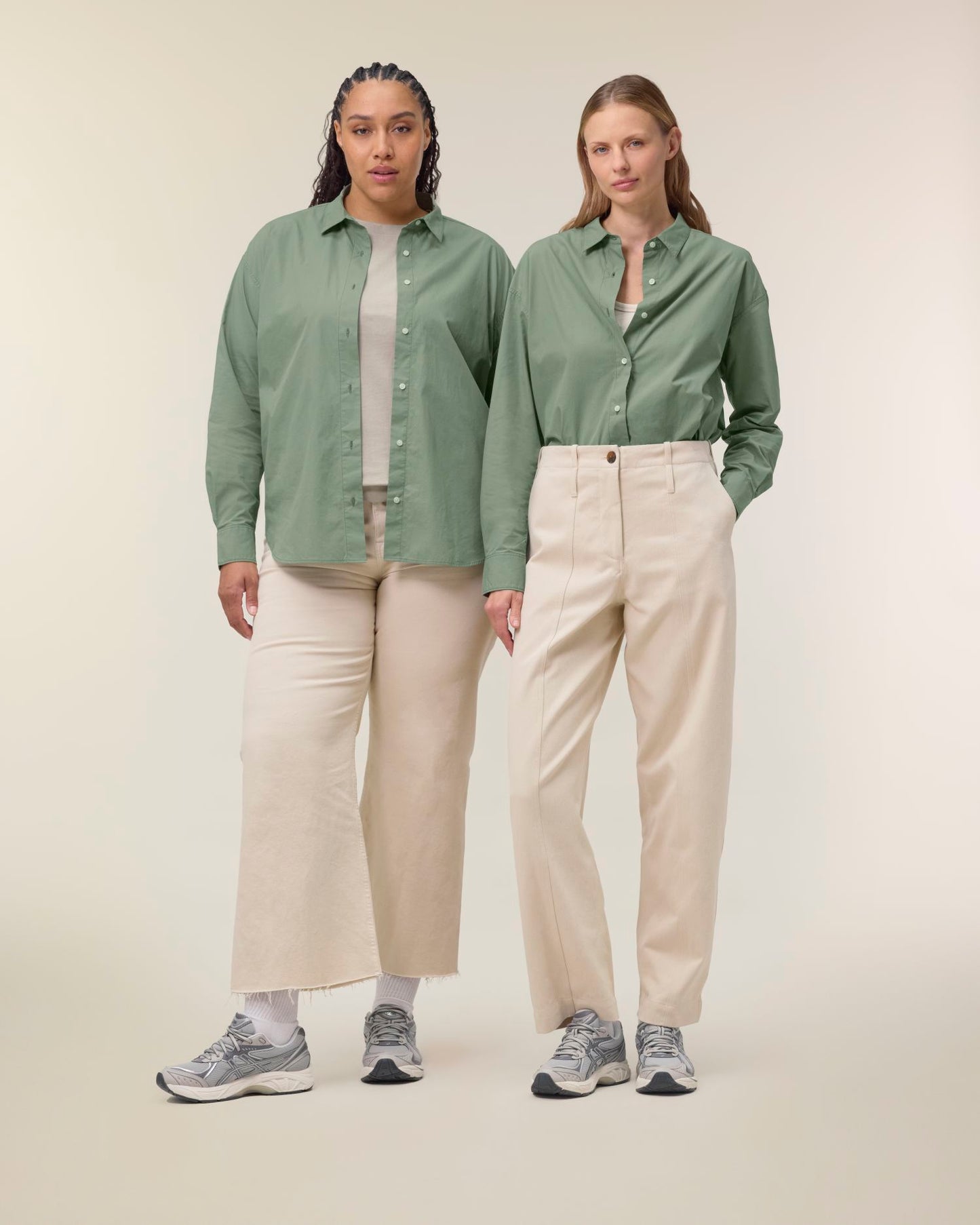 Stella Styler Shirt - Soft Khaki - Vorderseite 