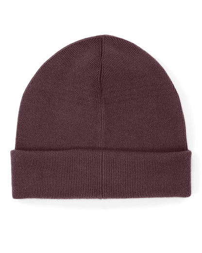 Rib Beanie 2.0 - Red Brown - Rückseite 