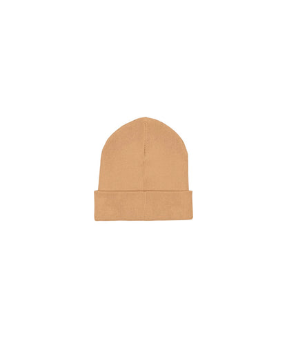 Rib Beanie - Latte - Rückseite 