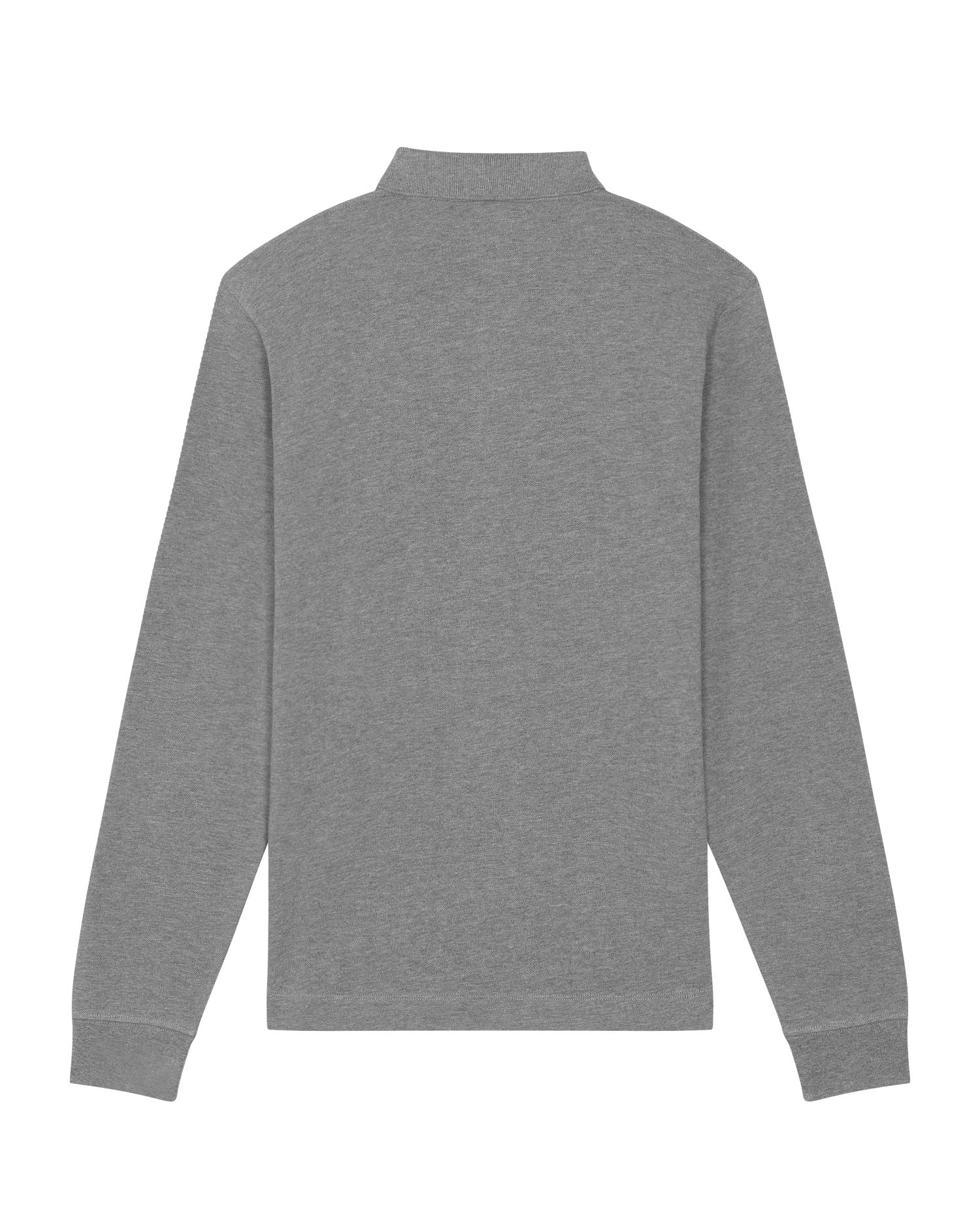 Prepster Long Sleeve - Mid Heather Grey - Rückseite 