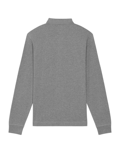 Prepster Long Sleeve - Mid Heather Grey - Rückseite 