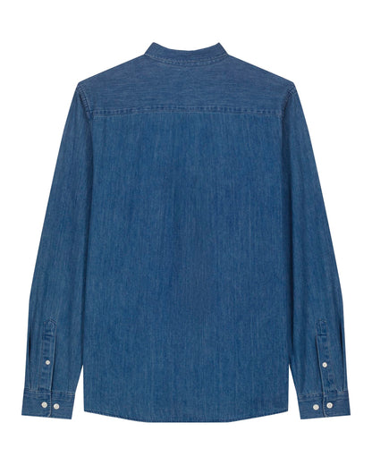 Stanley Denim Shirt - Mid Wash - Rückseite 