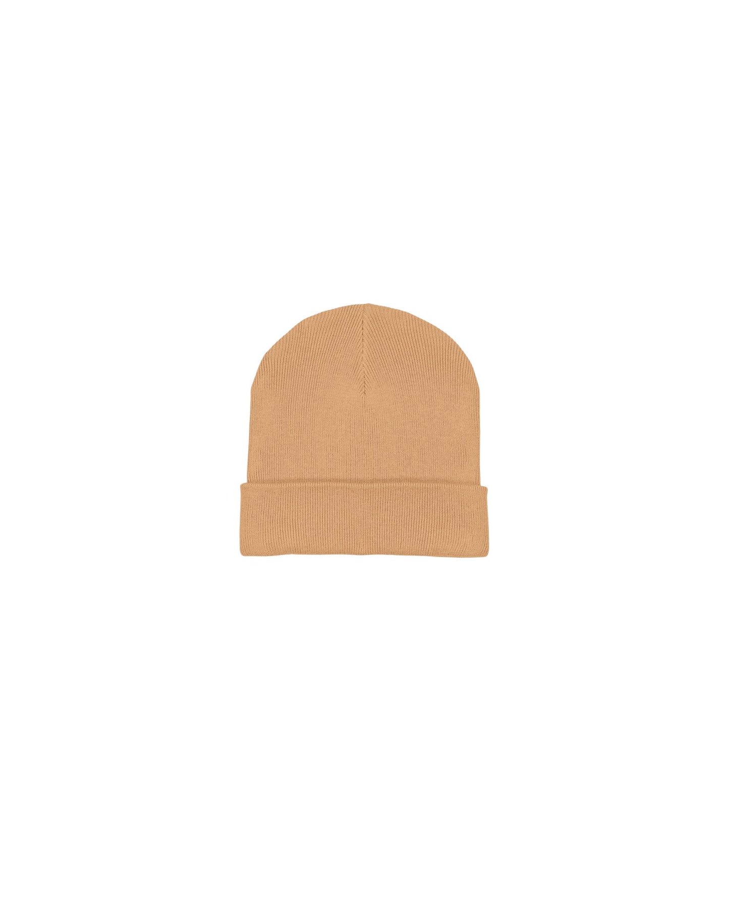 Rib Beanie - Latte - Vorderseite 