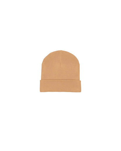Rib Beanie - Latte - Vorderseite 