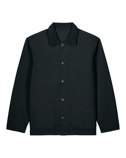 Chore Jacket - G. Dyed Black - Vorderseite 