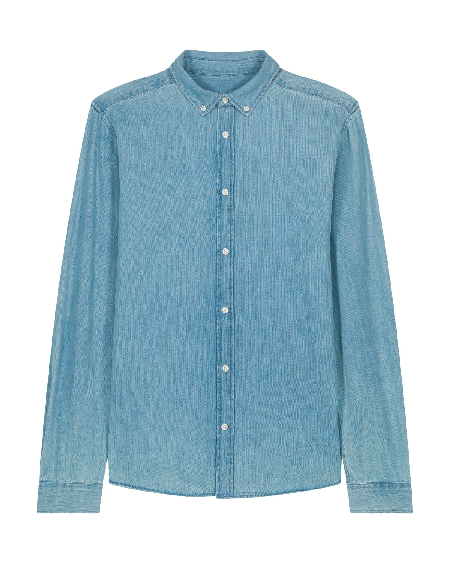 Stanley Denim Shirt - Light Wash - Vorderseite 