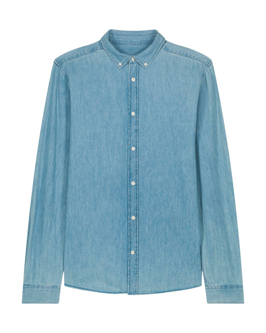 Stanley Denim Shirt - Light Wash - Vorderseite 