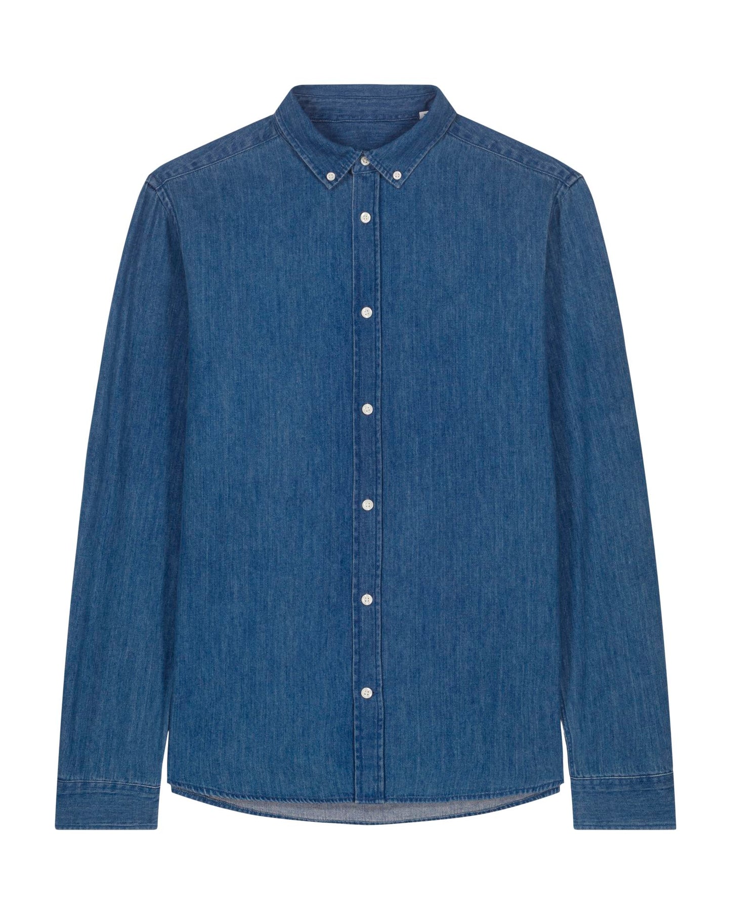 Stanley Denim Shirt - Mid Wash - Vorderseite 
