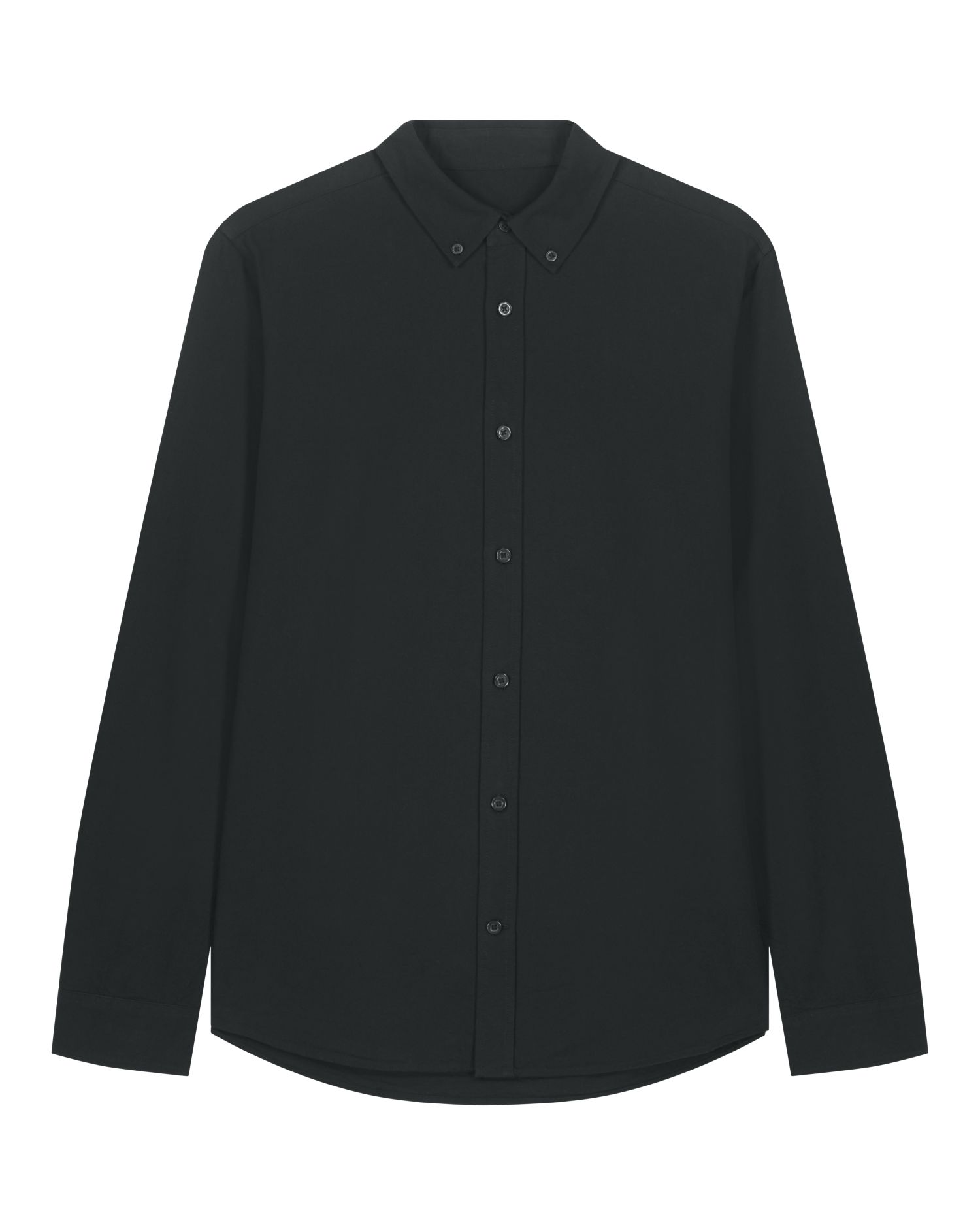 Stanley Oxford Shirt - Black - Vorderseite 