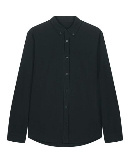 Stanley Oxford Shirt - Black - Vorderseite 