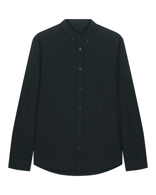 Stanley Oxford Shirt - Black - Vorderseite 
