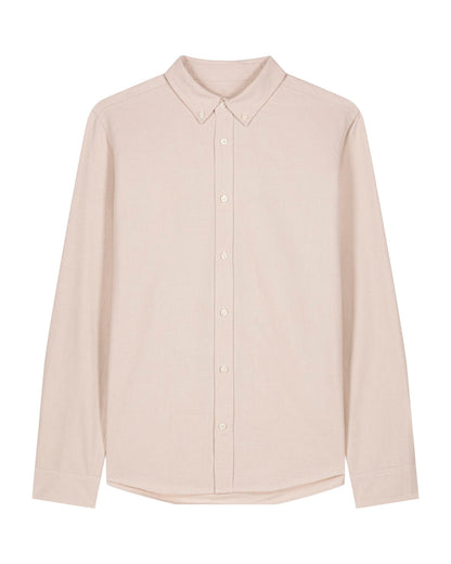 Stanley Oxford Shirt - Beige Oxford - Vorderseite 