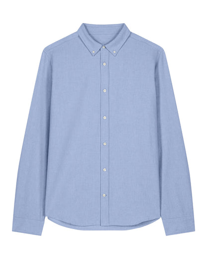 Stanley Oxford Shirt - Blue Oxford - Vorderseite 