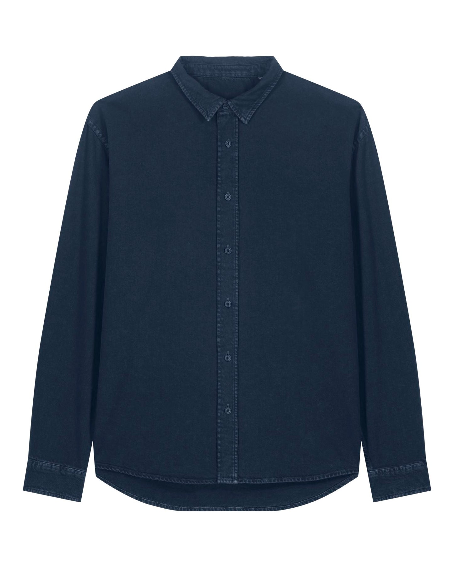 Worker Shirt - G.Dyed Navy - Vorderseite 