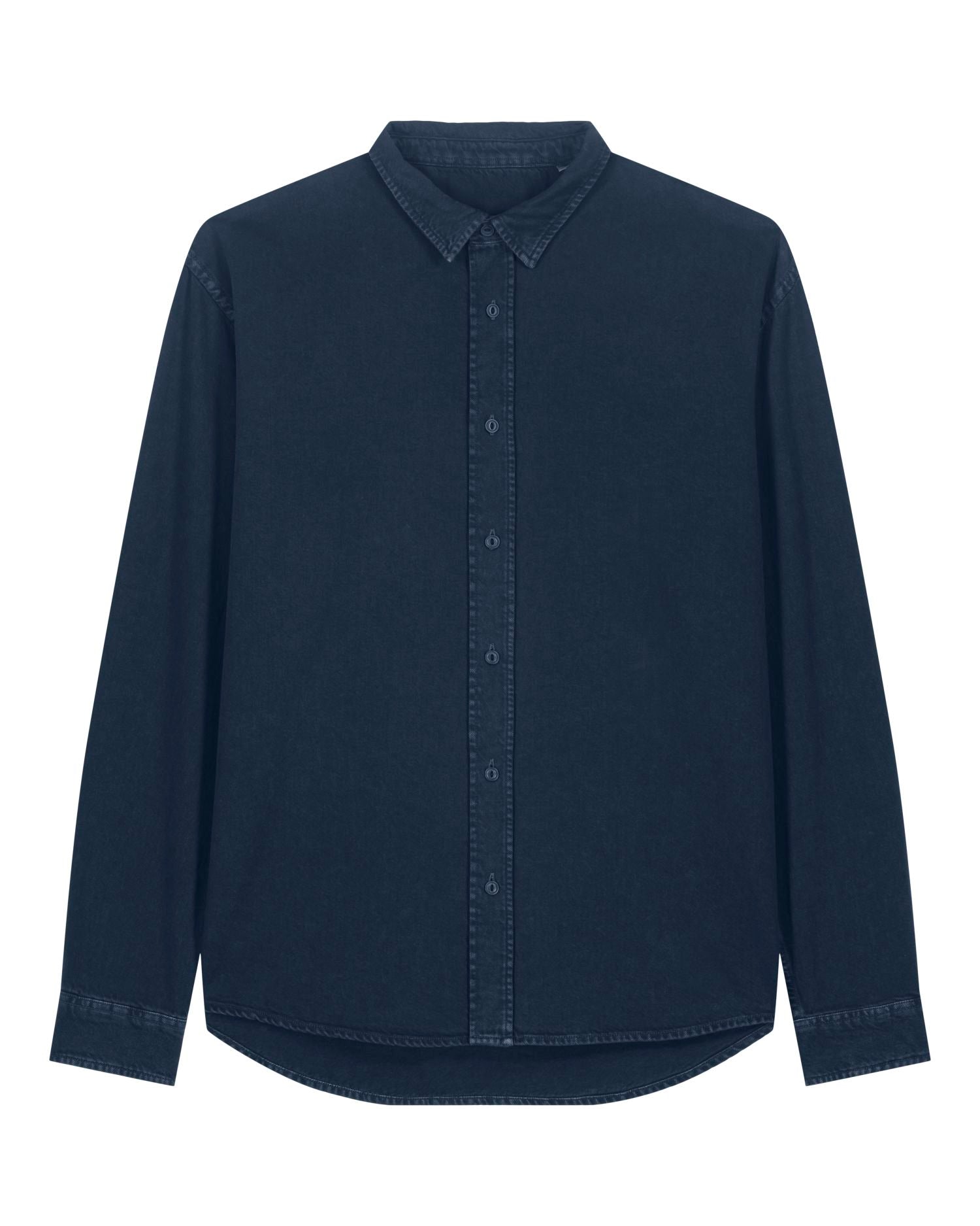 Worker Shirt - G.Dyed Navy - Vorderseite 