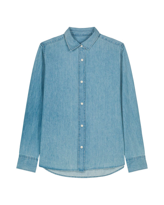Stella Denim Shirt - Light Wash - Vorderseite 