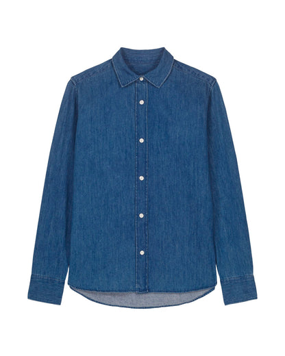 Stella Denim Shirt - Mid Wash - Vorderseite 