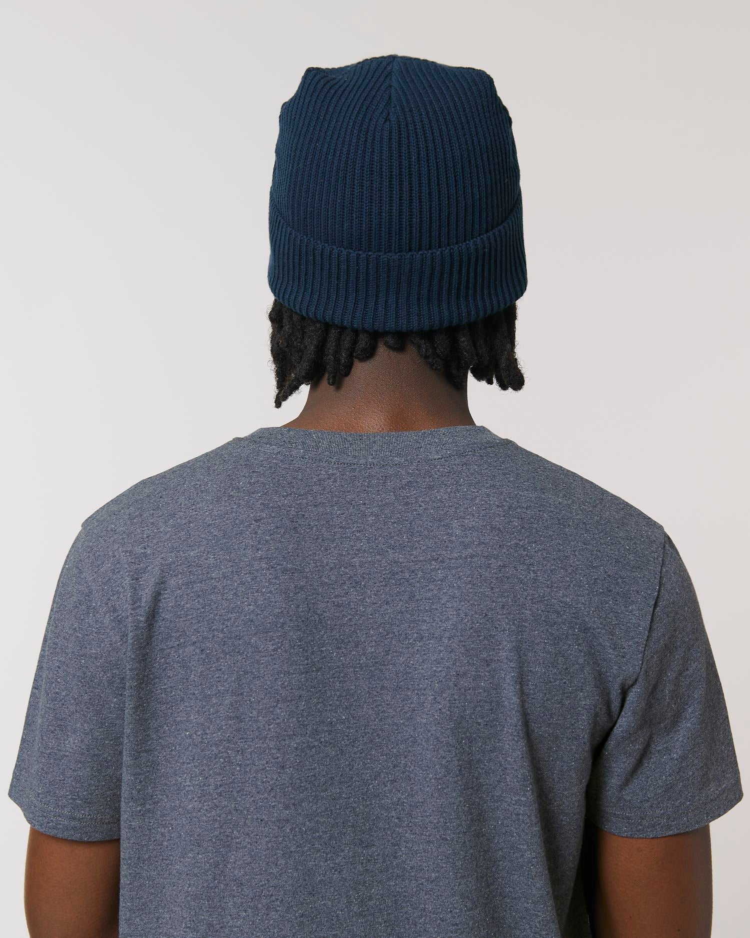Fisherman Beanie - French Navy - Rückseite 