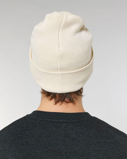 Rib Beanie - Natural - Rückseite 