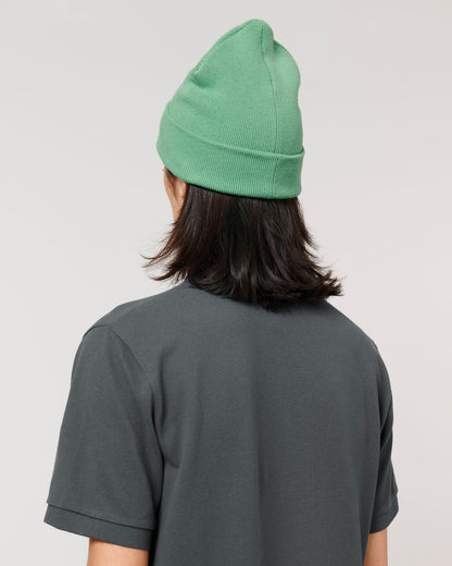 Rib Beanie - Dusty Mint - Rückseite 