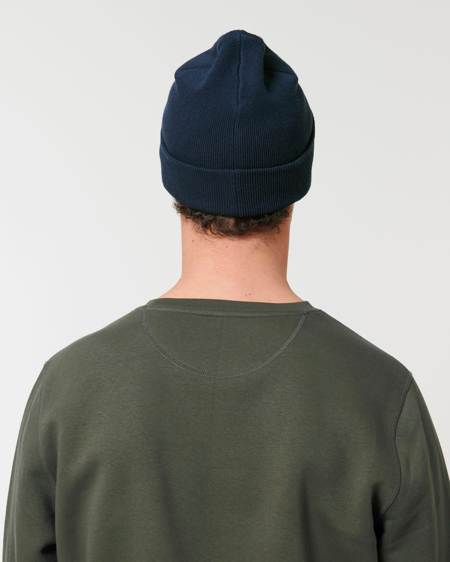 Rib Beanie - French Navy - Rückseite 