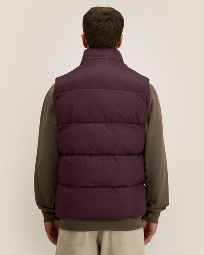 Puffer Gilet 2.0 - Red Brown - Rückseite 