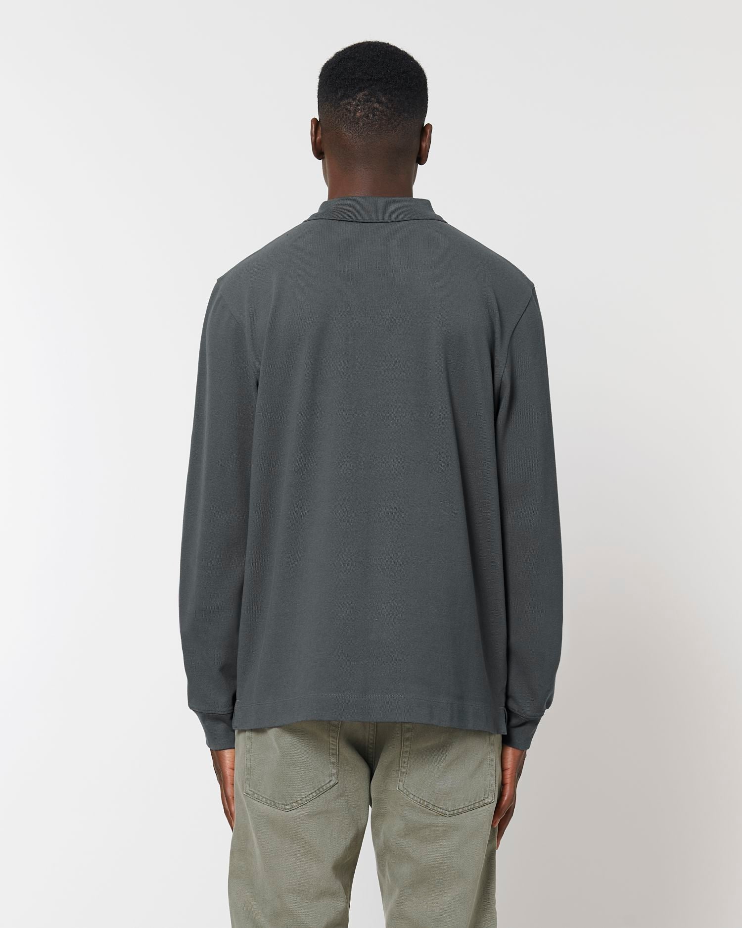 Prepster Long Sleeve - Anthracite - Rückseite 