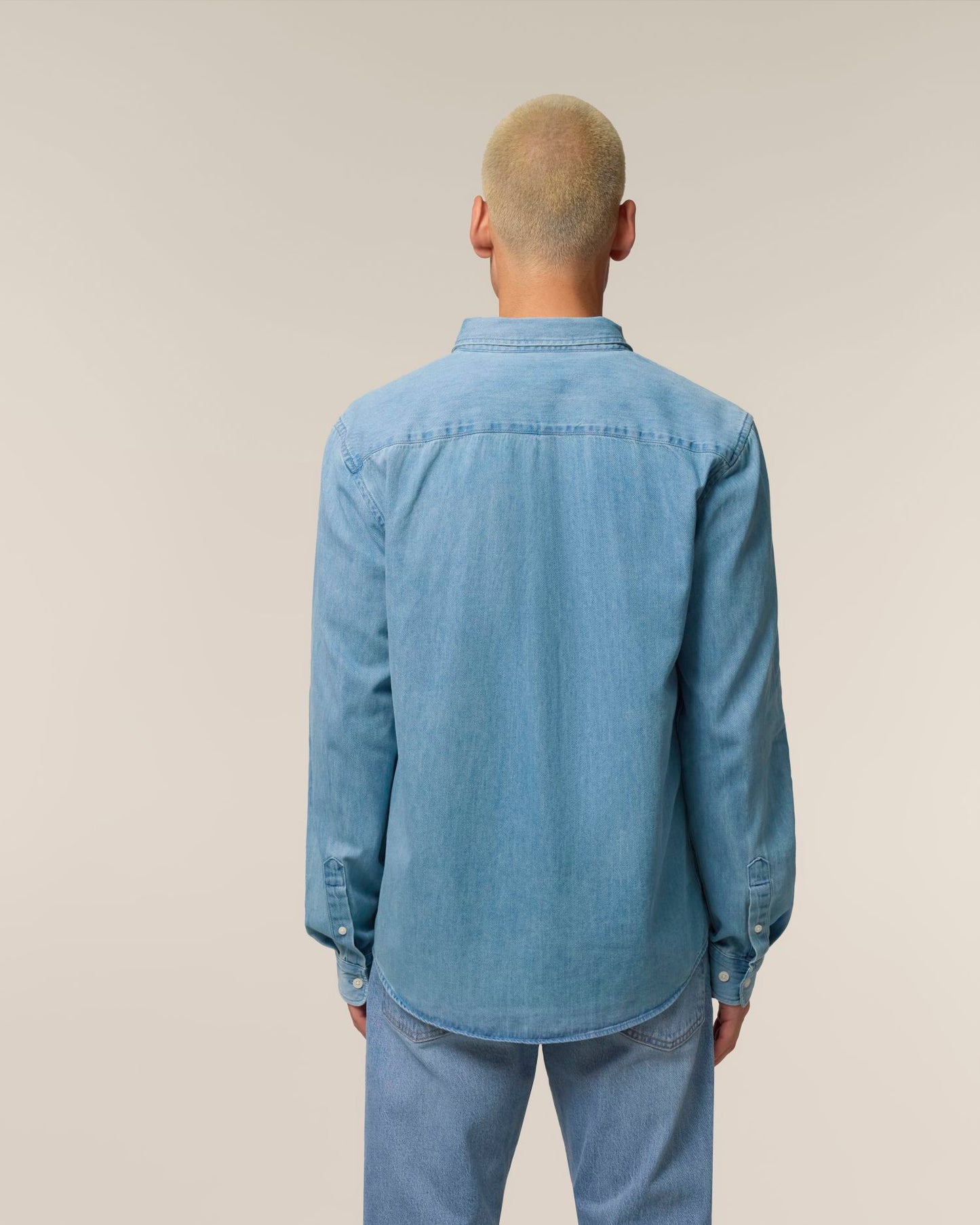 Stanley Denim Shirt - Light Wash - Rückseite 