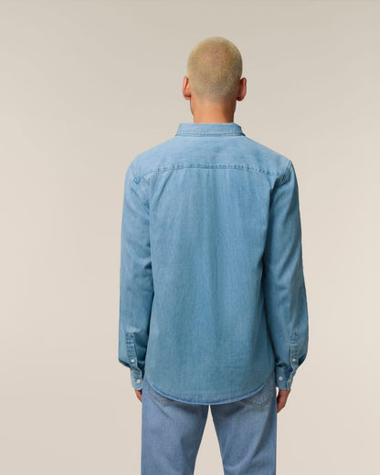 Stanley Denim Shirt - Light Wash - Rückseite 