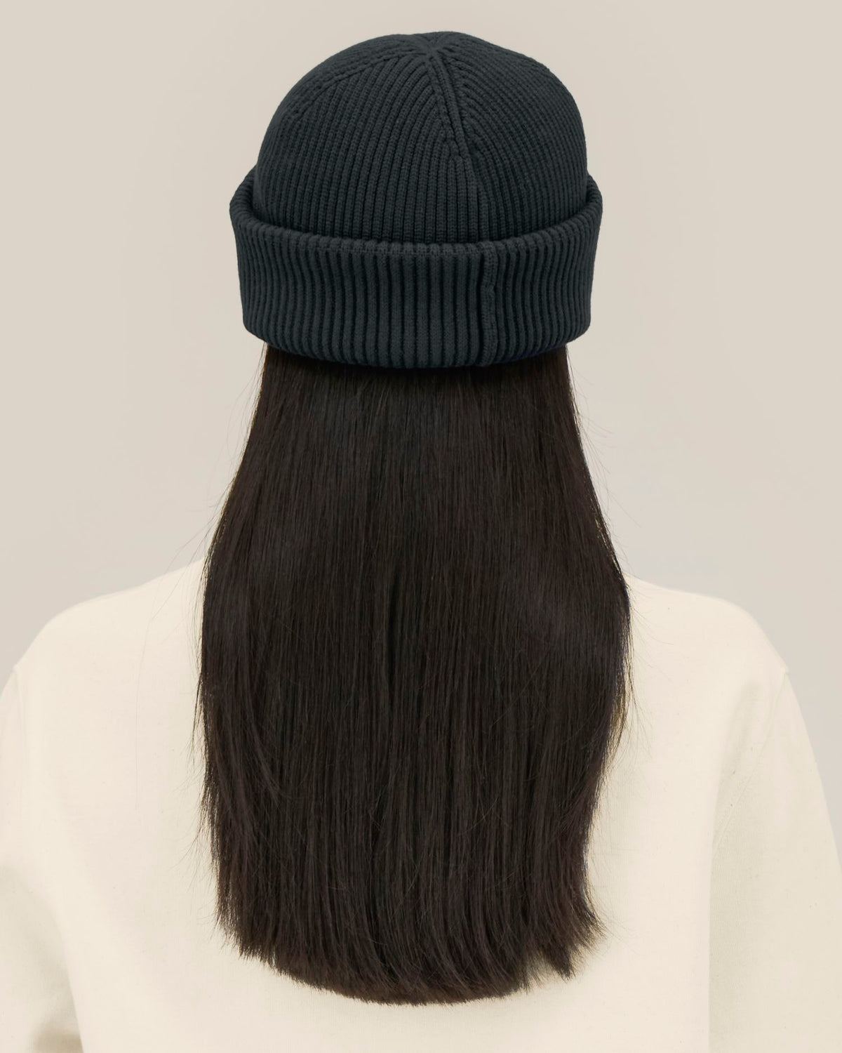 Fisherman Beanie 2.0 - Black - Rückseite 