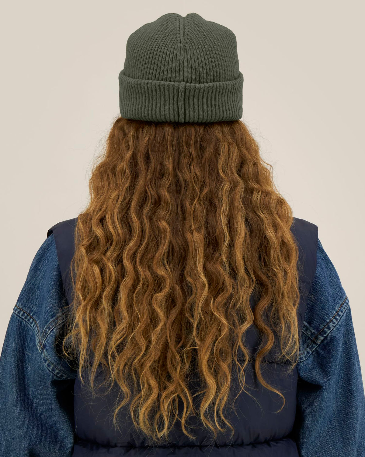 Fisherman Beanie 2.0 - Khaki - Rückseite 