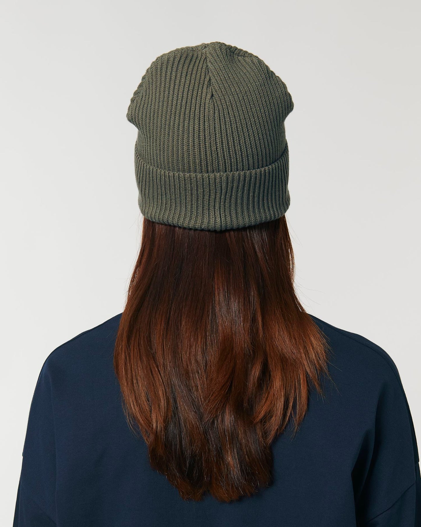 Fisherman Beanie - Khaki - Rückseite 