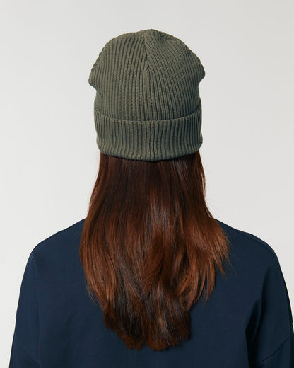 Fisherman Beanie - Khaki - Rückseite 