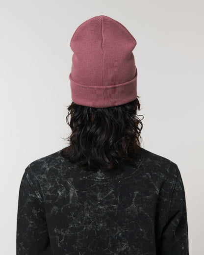 Rib Beanie - Hibiscus Rose - Rückseite 