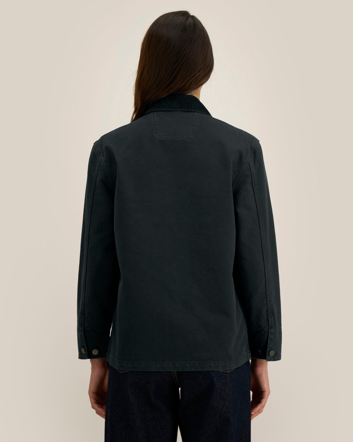 Chore Jacket - G. Dyed Black - Rückseite 