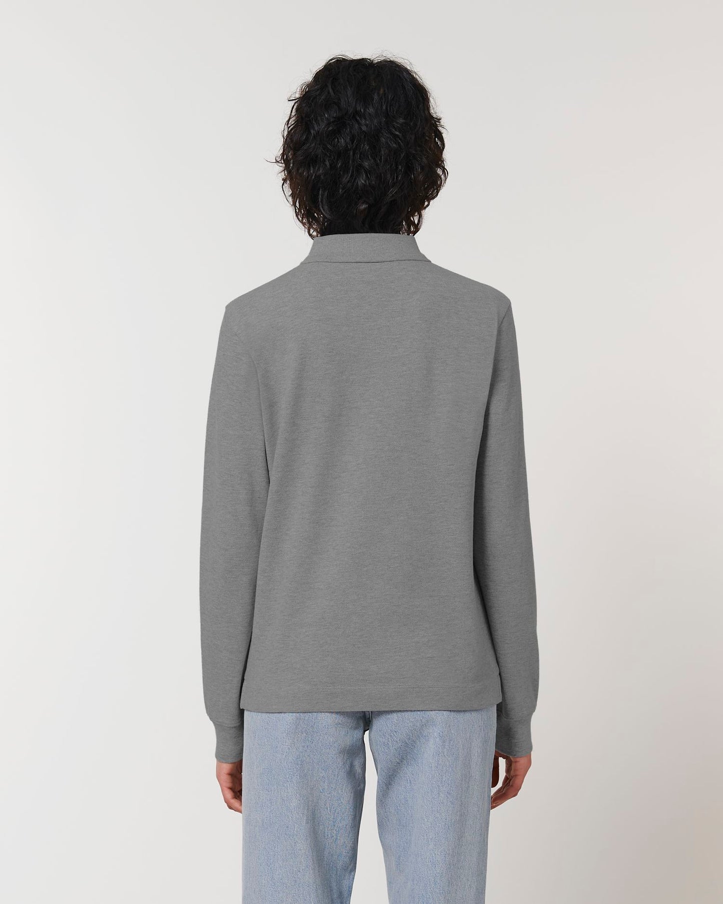 Prepster Long Sleeve - Mid Heather Grey - Rückseite 