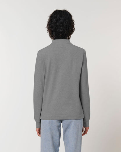 Prepster Long Sleeve - Mid Heather Grey - Rückseite 