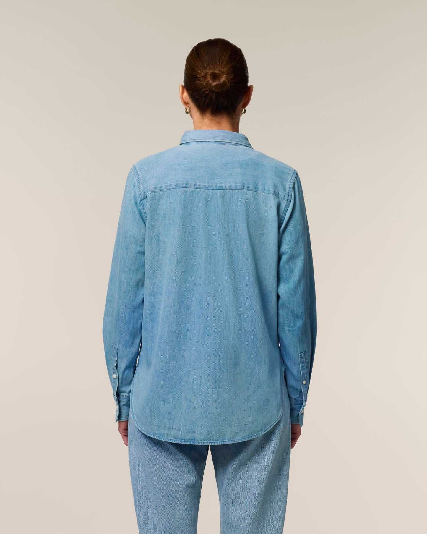 Stella Denim Shirt - Light Wash - Rückseite 