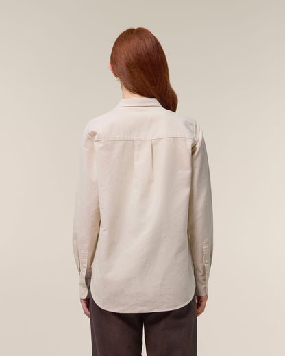 Stella Oxford Shirt - Beige Oxford - Rückseite 