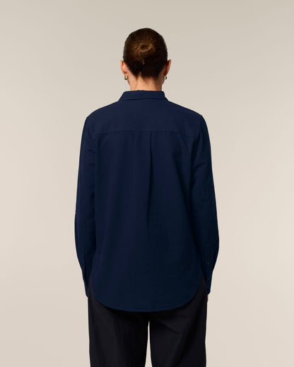 Stella Oxford Shirt - French Navy - Rückseite 