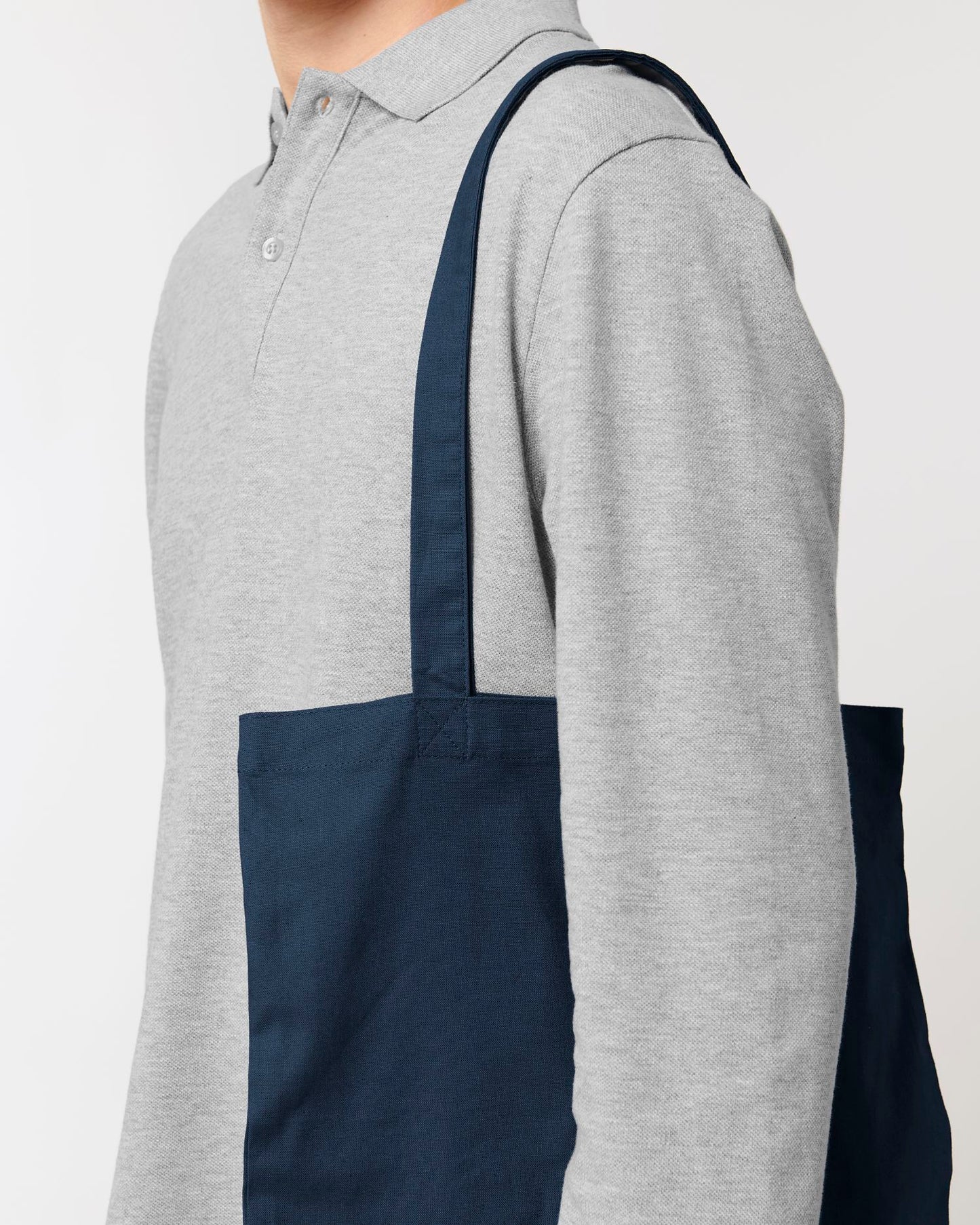 Light Tote Bag - French Navy - Vorderseite Detail