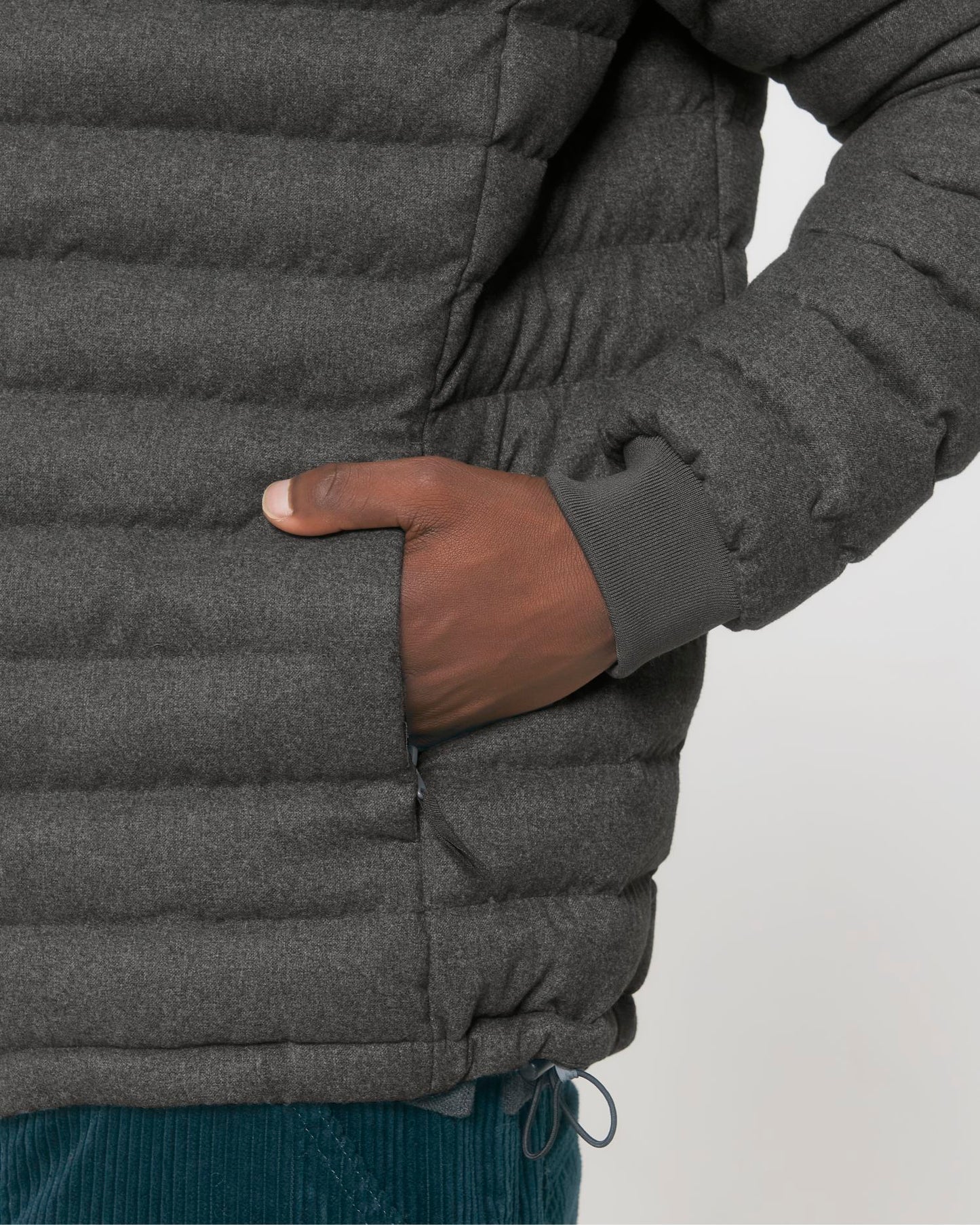 Stanley Voyager Wool-Like - Deep Metal Heather Grey - Vorderseite Detail