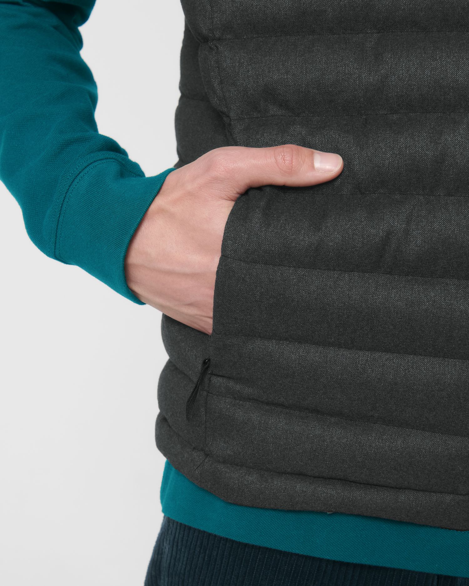 Stanley Climber Wool-Like - Dark Heather Grey - Vorderseite Detail