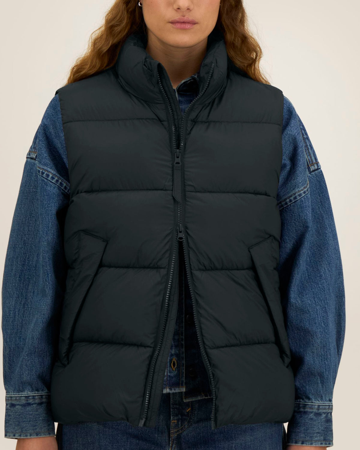 Puffer Gilet 2.0 - Black - Vorderseite Detail