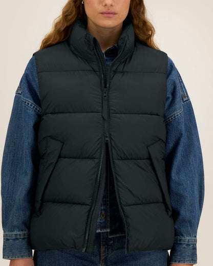 Puffer Gilet 2.0 - Black - Vorderseite Detail