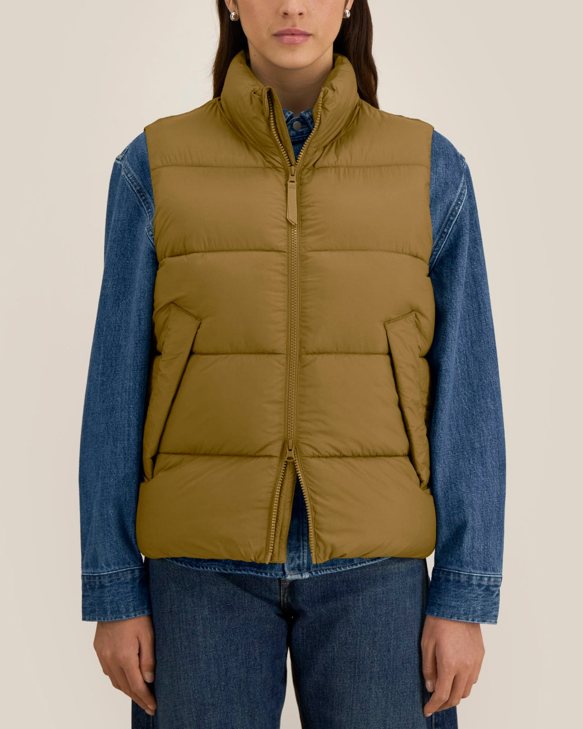 Puffer Gilet 2.0 - Bronze - Vorderseite Detail